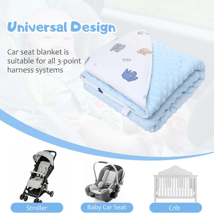 Baby Einschlagdecke 100% Baumwolle, Universal Einschlagdecke Babyschale 90 x 90cm, Herbst-Winter-Bab