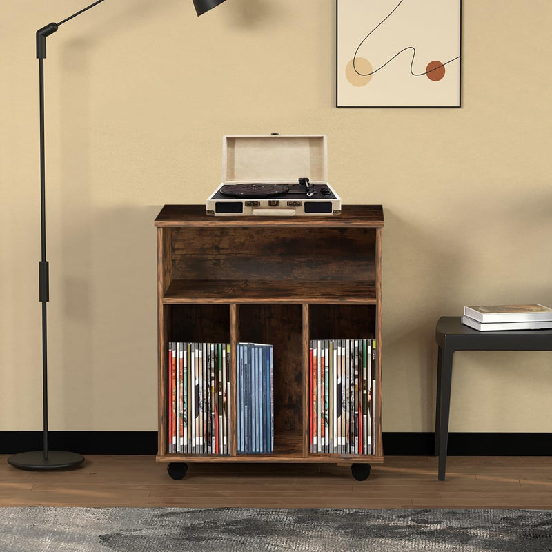 Lp Vinyl Aufbewahrungsschrank - Bücherregal - Aufbewahrung Zeitschriften Bücher Platten