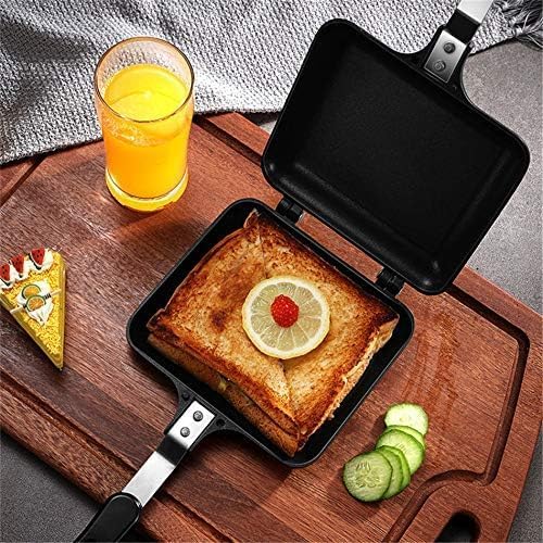 Towwoo Doppelseitige Bratpfanne, Sandwichmaker Camping, Antihaftbeschichtet, Beidseitige Tortillas S
