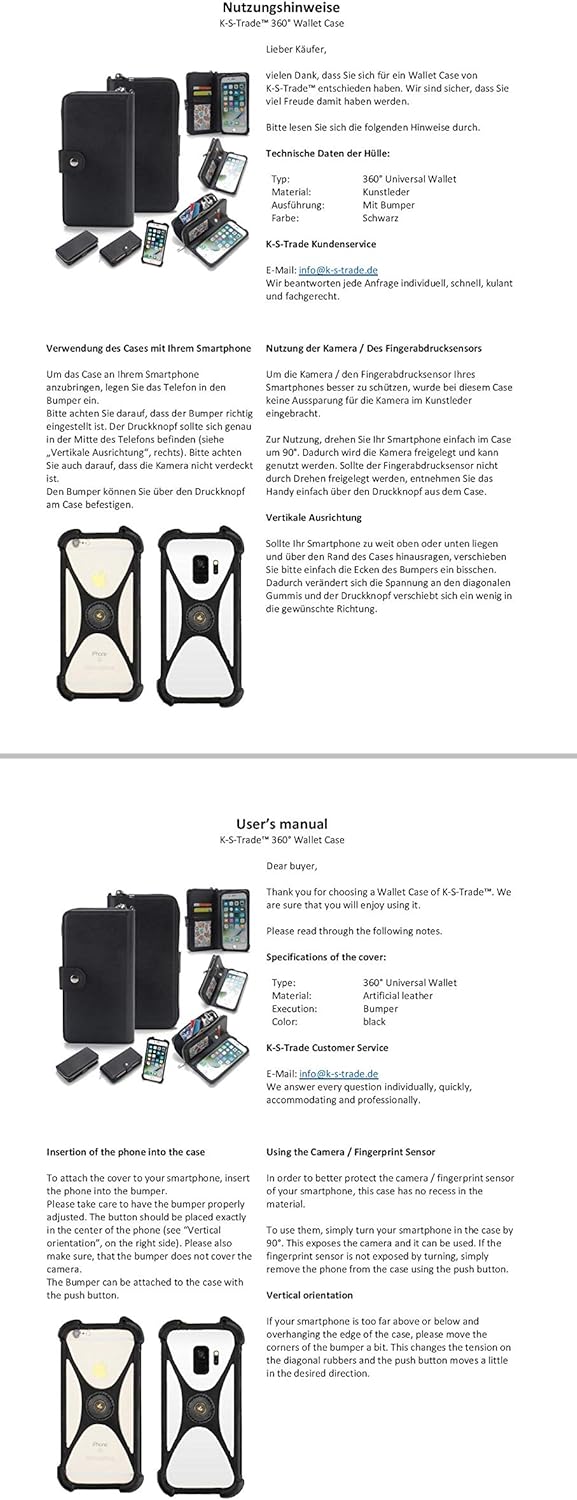 K-S-Trade Für Fairphone 4 Hülle 2in1 Handyhülle Schutzhülle Für Fairphone 4 &amp; Portemonnee Cover Hand