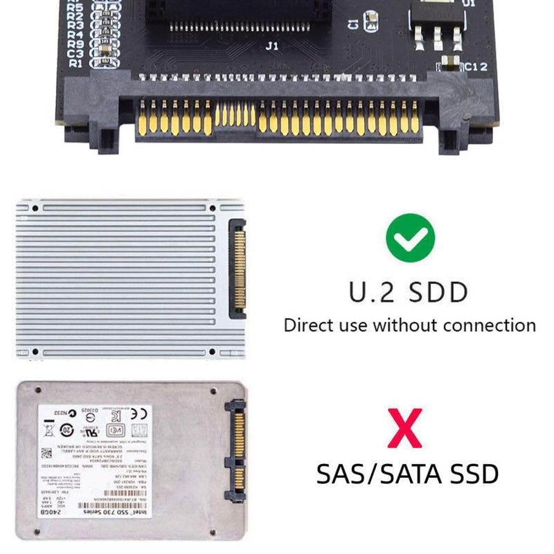 chenyang NVMe EDSFF GEN-Z E1.S SSD auf U.2 SFF-8639 Host Adapter für DC P4511 Series EDSFF NVMe SSD