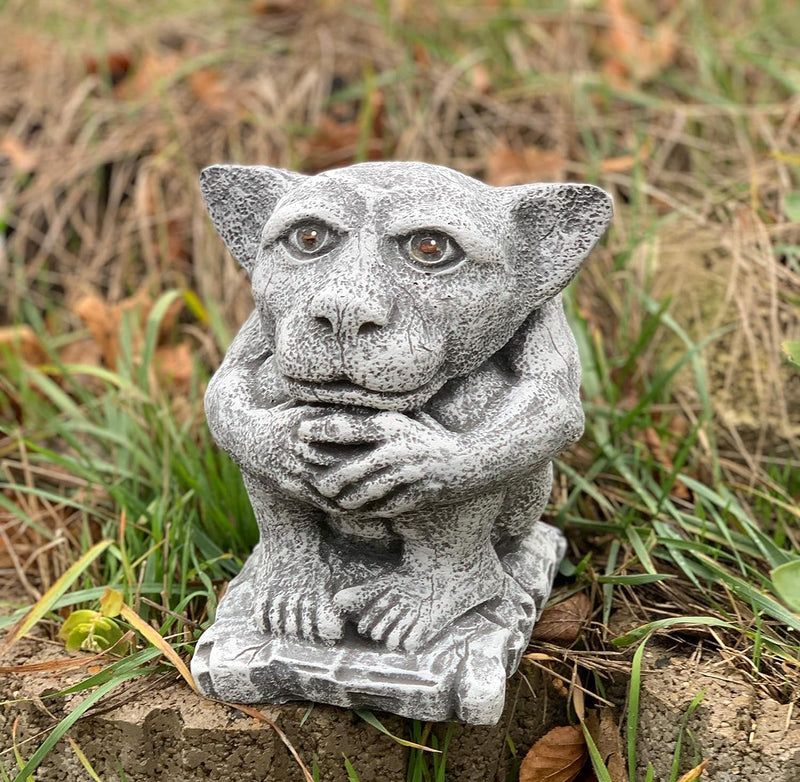 stoneandstyle Steinfigur Gargoyle Troll Torwächter frostfest wetterfest Steinguss