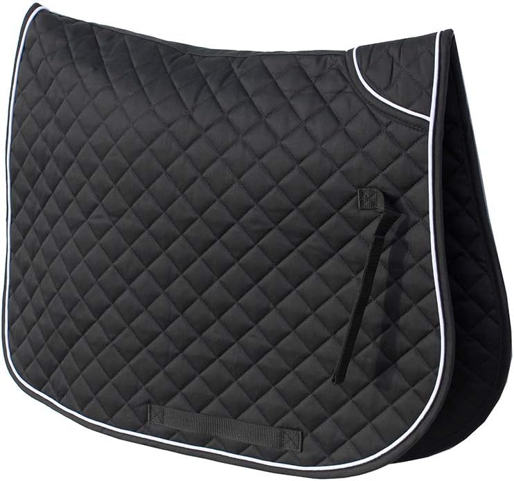 Rhinegold Zwillingsgebundene Schabracke. Schwarz Cob, Schwarz Cob
