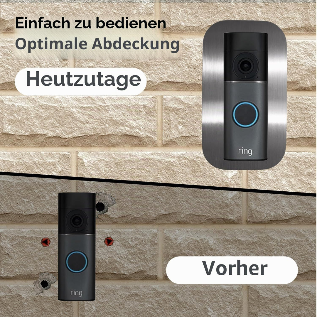 Edelstahl Blende für Ring Videotürklingel/Video Doorbell Wired Plus Kabel &amp; Pro Kabel, Türklingel Ha