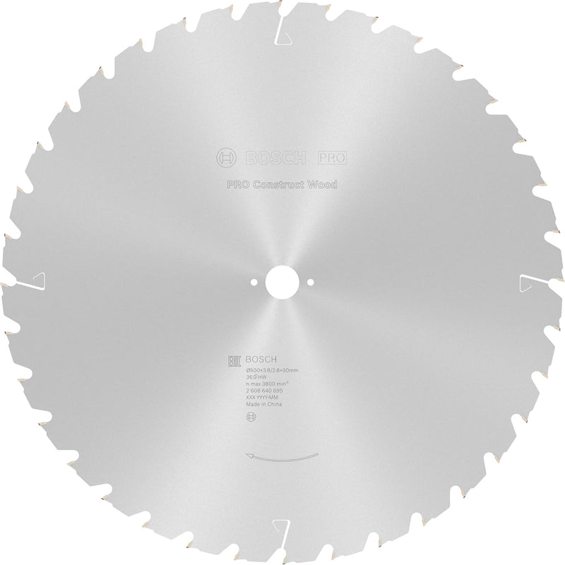 Bosch Accessories Bosch Professional 1x Kreissägeblatt Construct Wood (für Holz, Sägeblatt Ø 500 x 3