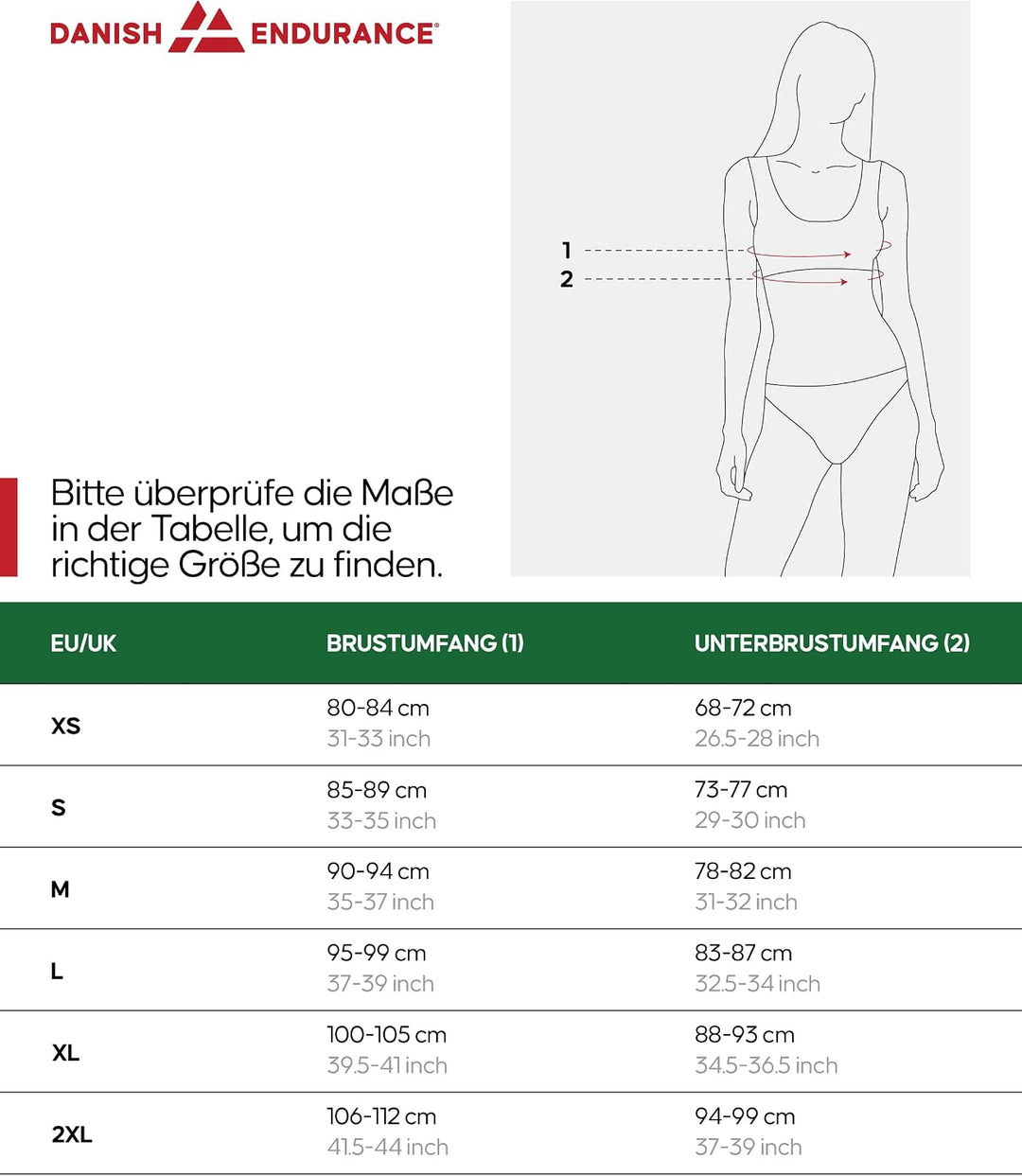 DANISH ENDURANCE Bügelloser Bralette-BH aus Bio-Baumwolle, 1er &amp; 3er Pack | Bralette-BH aus Bio-Baum