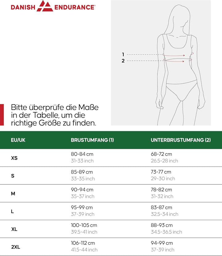 DANISH ENDURANCE Bralette-BH aus Bio-Baumwolle (1er | 3er Pack), Bequem, Weich, Ohne Bügel, für Dame