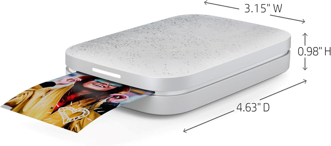 HP Sprocket 2x3" Sofortbilddrucker für Smartphones- Tragbarer, kabelloser Farbdrucker - Zink-Fotopap