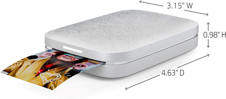 HP Sprocket 2x3" Sofortbilddrucker für Smartphones- Tragbarer, kabelloser Farbdrucker - Zink-Fotopap