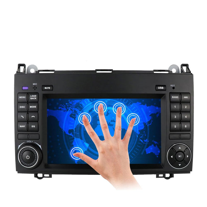 7 Zoll Android Autoradio,GPS Navi mit Bluetooth/FM/RDS/DAB+/WiFi für Mercedes-Benz W169/A150/A160/ A