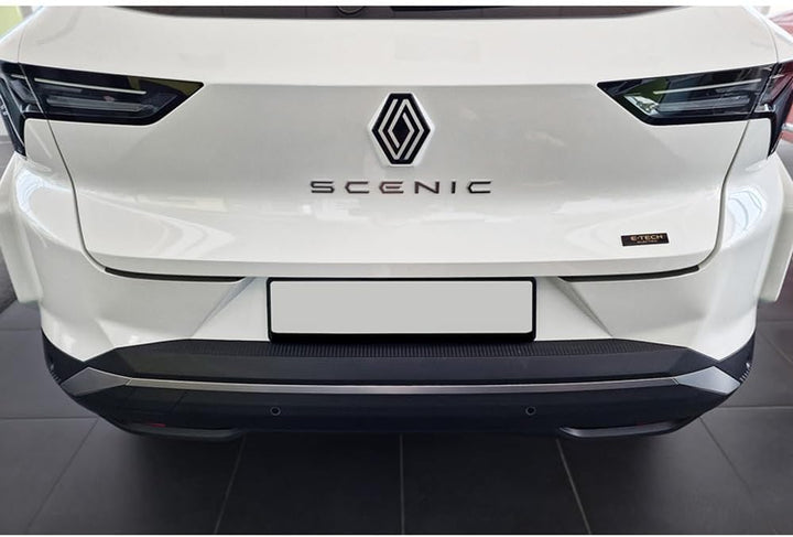 Avisa Matt-Schwarz Edelstahl Heckstossstangenschutz kompatibel mit Renault Scenic E-Tech 2024- 'Ribs