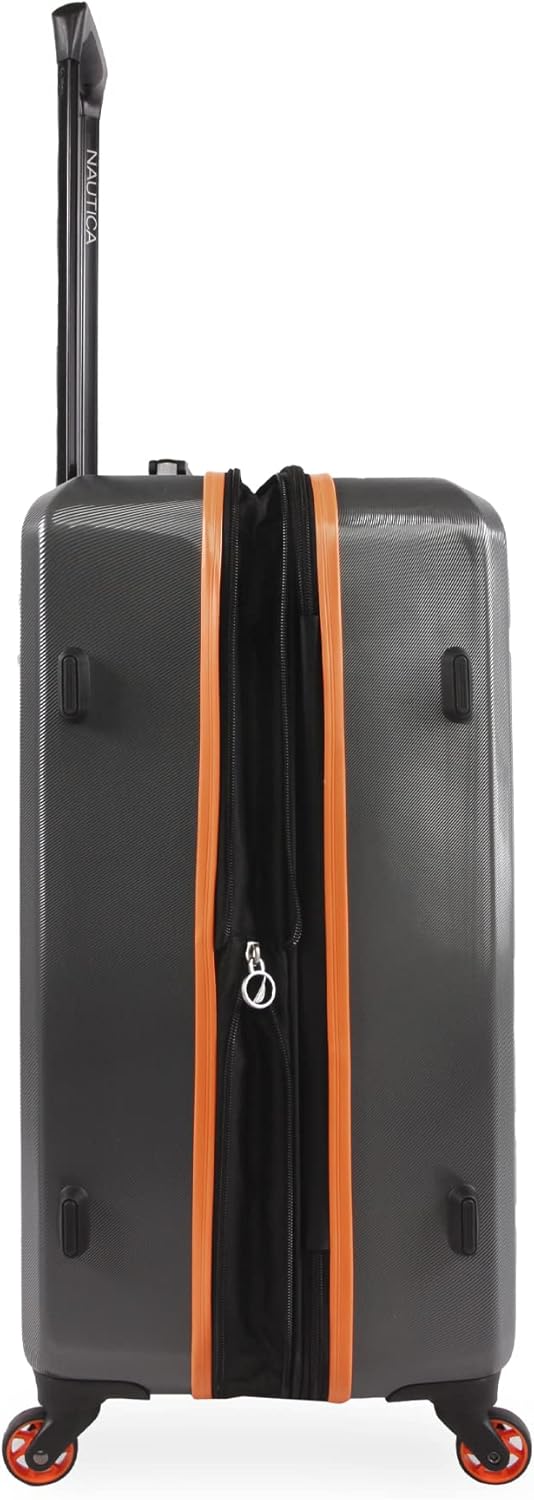Nautica Roadie Hartschalengepäck-Set, 3-teilig Grau / Orange, Grau / Orange