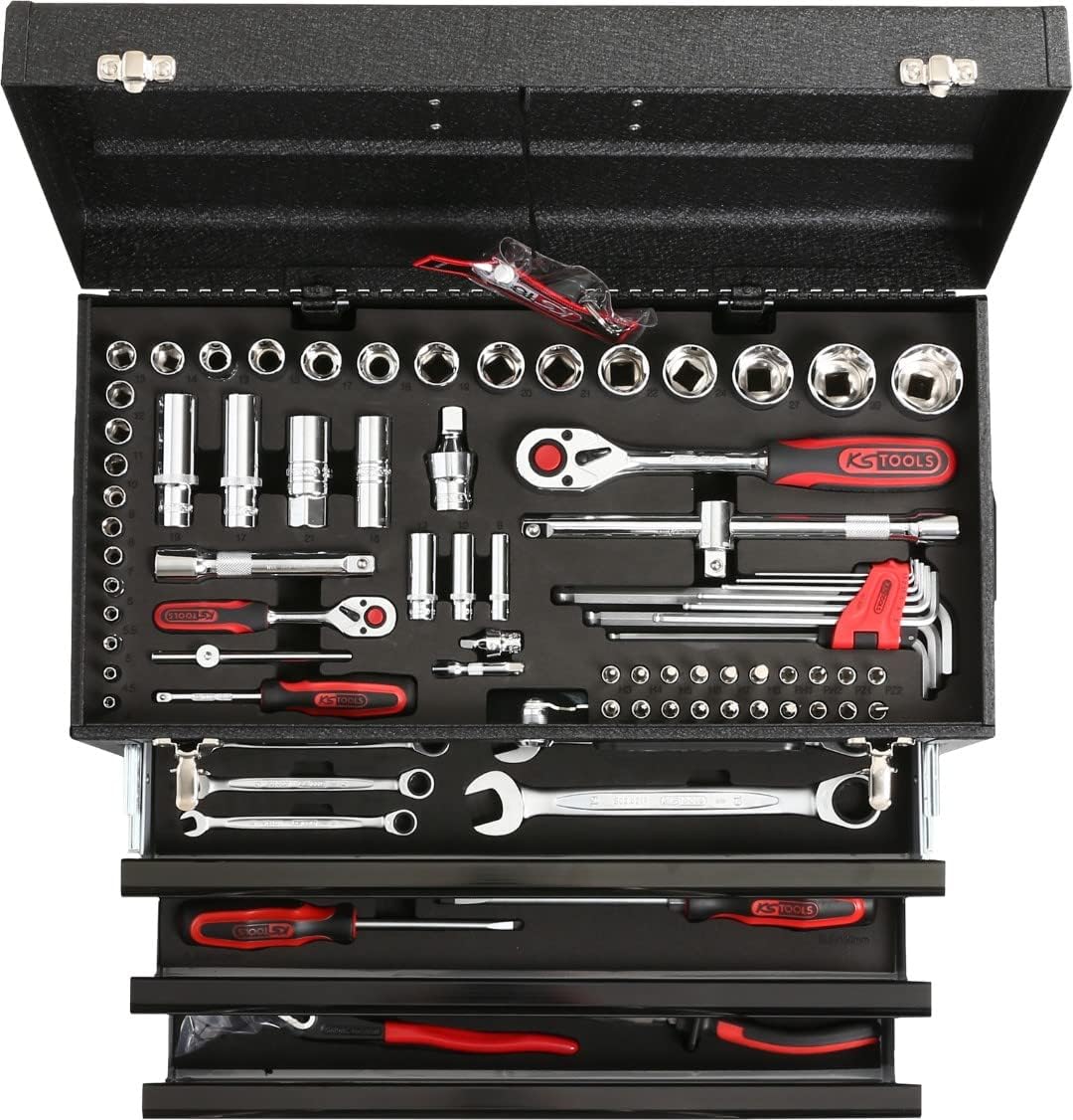 KS Tools 918.0100 1/4"+1/2" CHROMEplus Universal-Werkzeug-Satz, 99-tlg. GEAR