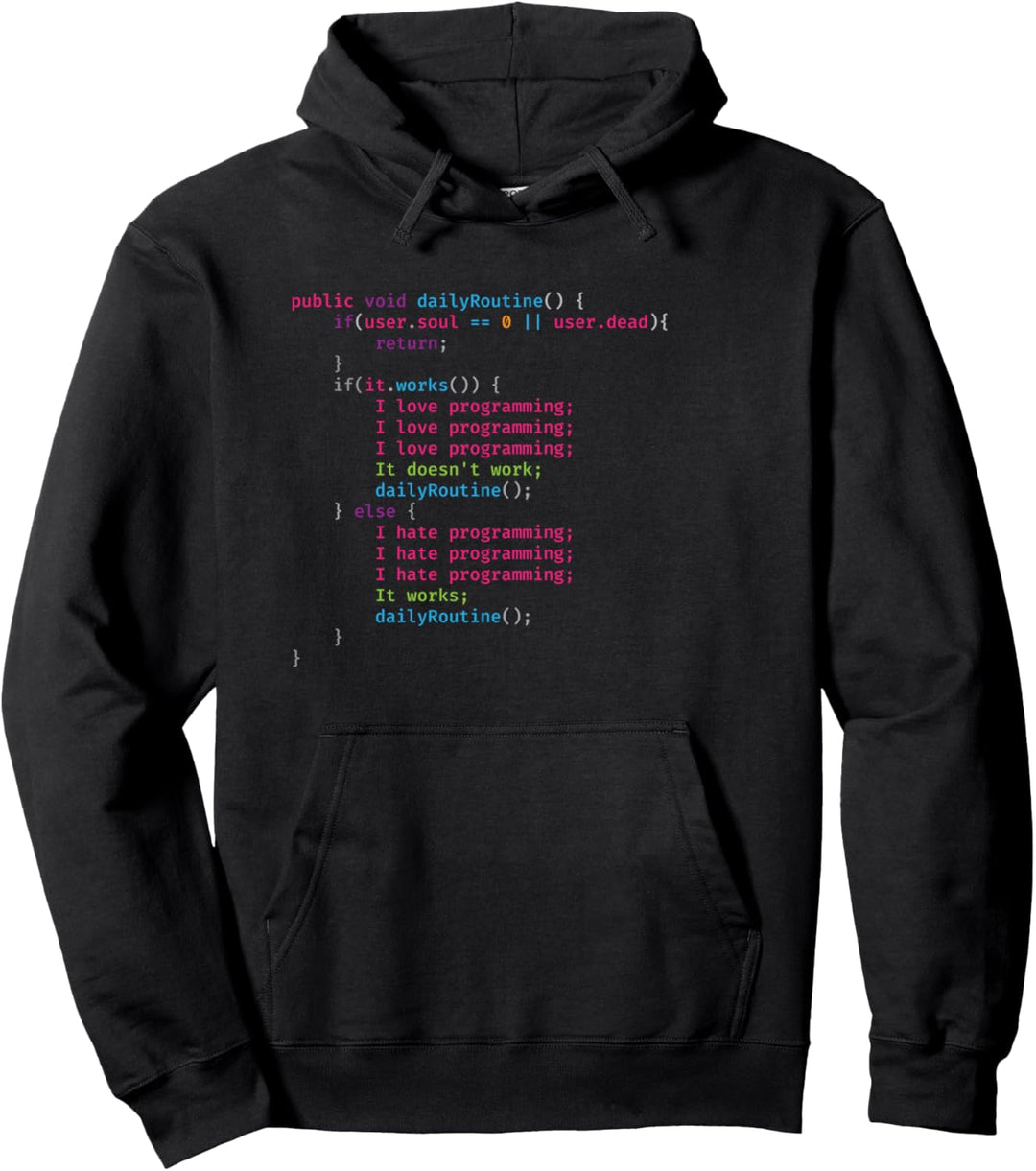 Ich hasse Programmierung Coding Pullover Hoodie