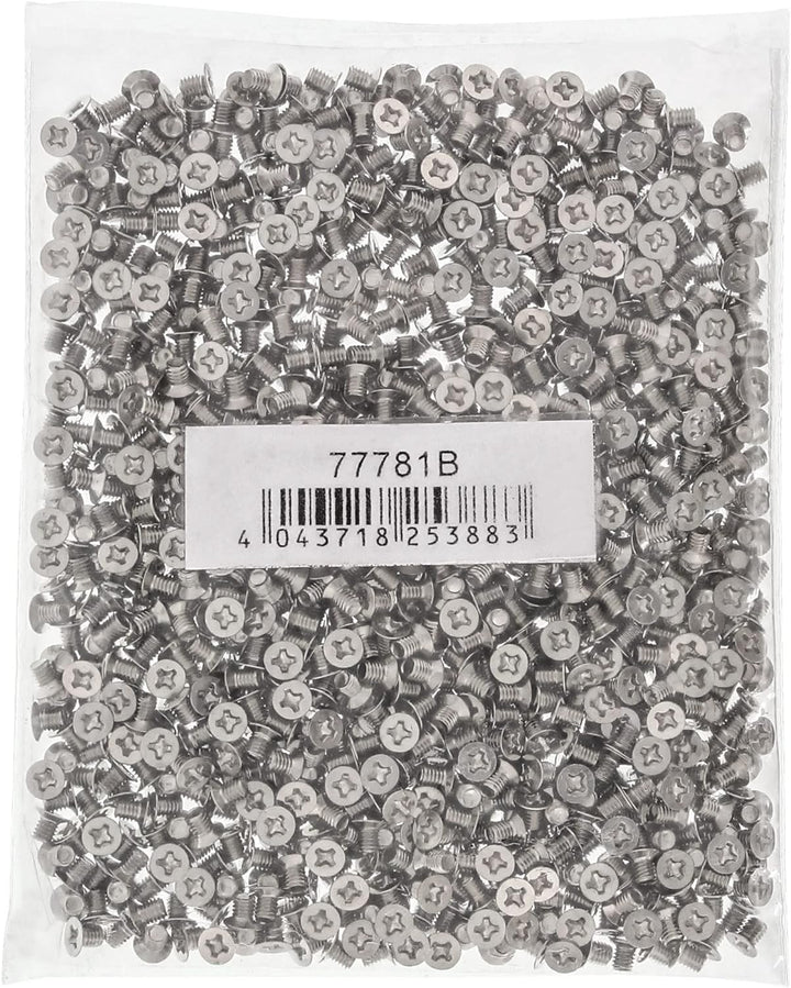 InLine 77781B 1000er Pack Schraubenset, für 2,5" Festplatte / SSD, 3mm, flacher Senkkopf, silber