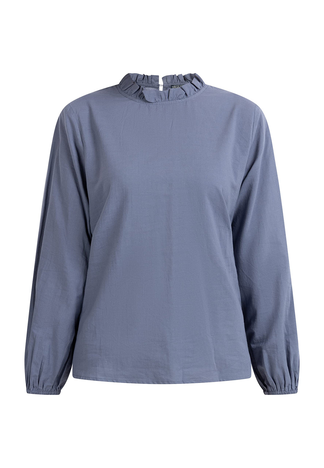 DreiMaster Damen Teylon Langarmbluse XS Wollweiss, XS Wollweiss