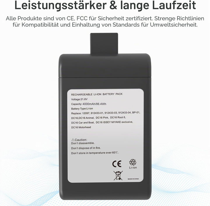 ASUNCELL Li-Ionen-Akku für Dyson DC16 DC12 Dyson DC16 Root 6 DC16 ISSEY MIYAKE exklusiver DC16 Anima