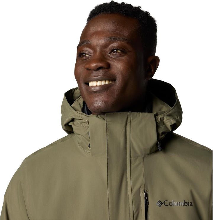 Columbia Herren 3 In 1 Jacke, Schwarz, L, Stone Green