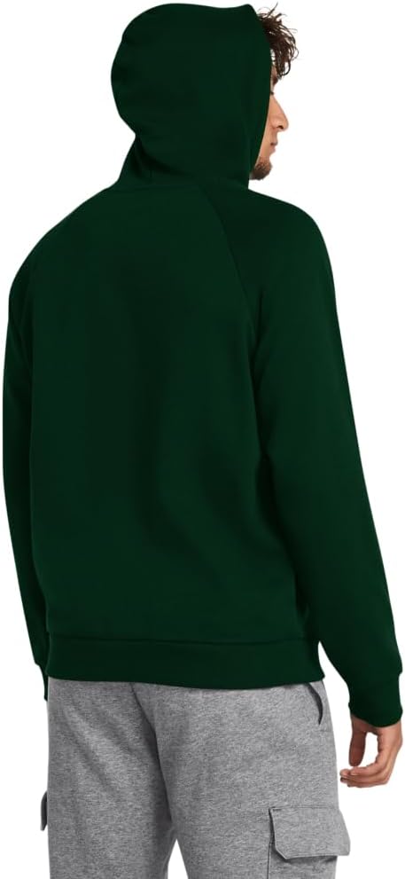 Under Armour Herren Rival Baumwollmischung Raglan Leichte Fleece Hoody (301) Forest Green/White XS E