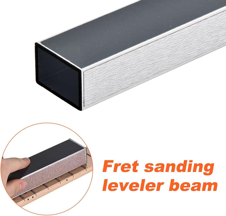 11 Stk Gitarren Luthier Werkzeug Set, Gitarre Fret Datei, Gitarrenbund Nivellierbalken, 2 Griffbrett