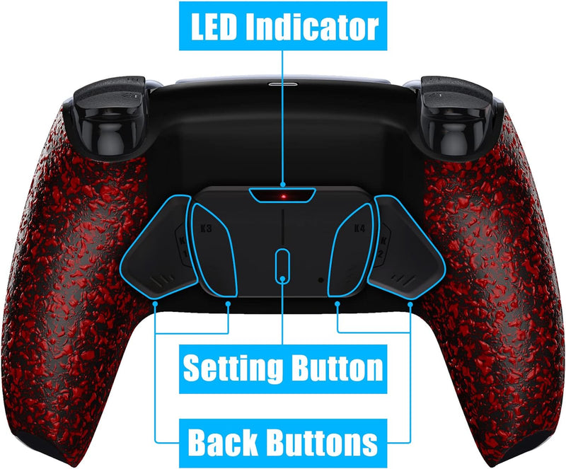 eXtremeRate Programmierbar RISE4 Remap Kit für ps5 Controller BDM-010/020,Remap Board&Rückplate Gehä