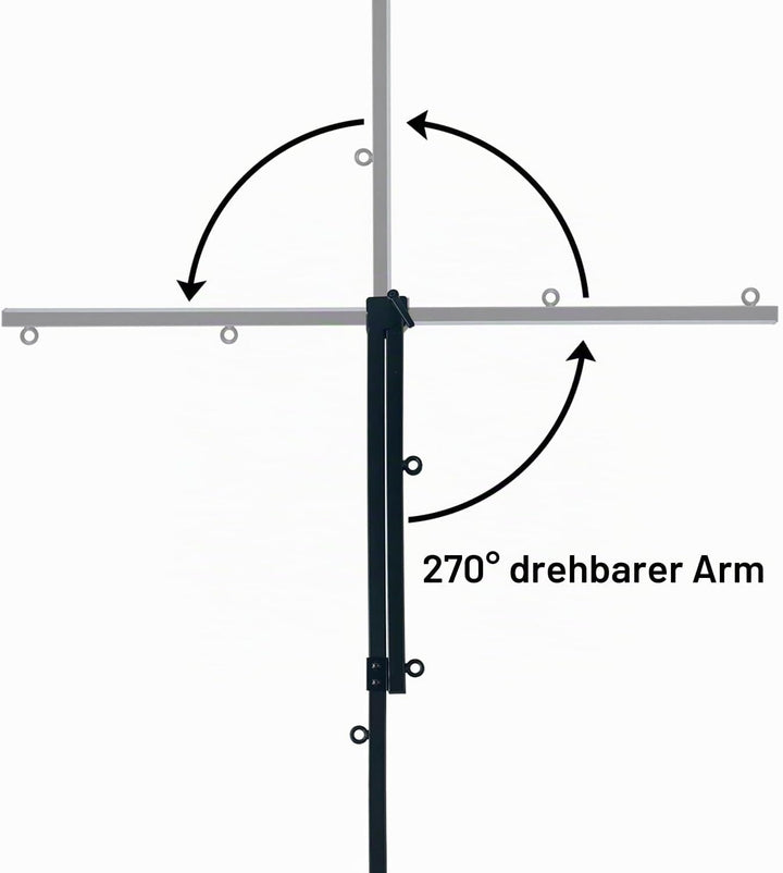 SHELANDY Fellpflegearm mit Klemme für grosse und kleine Hunde – 88,9 cm höhenverstellbar und mit zwe