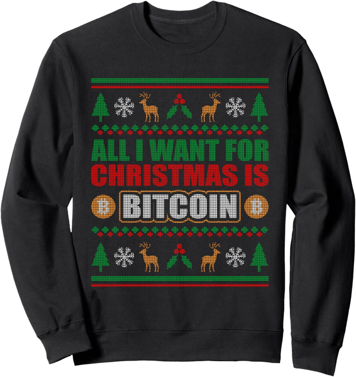 Weihnachten BTC Investor Bitcoin Sweatshirt