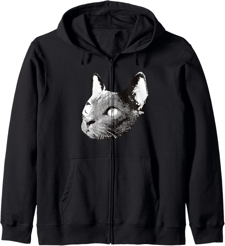 Korat-Katze Kapuzenjacke