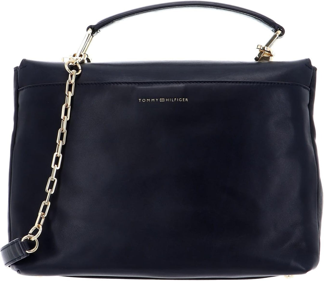 Tommy Hilfiger Soft Turnlock Satchel Sky Captain