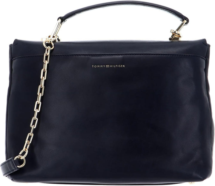 Tommy Hilfiger Soft Turnlock Satchel Sky Captain