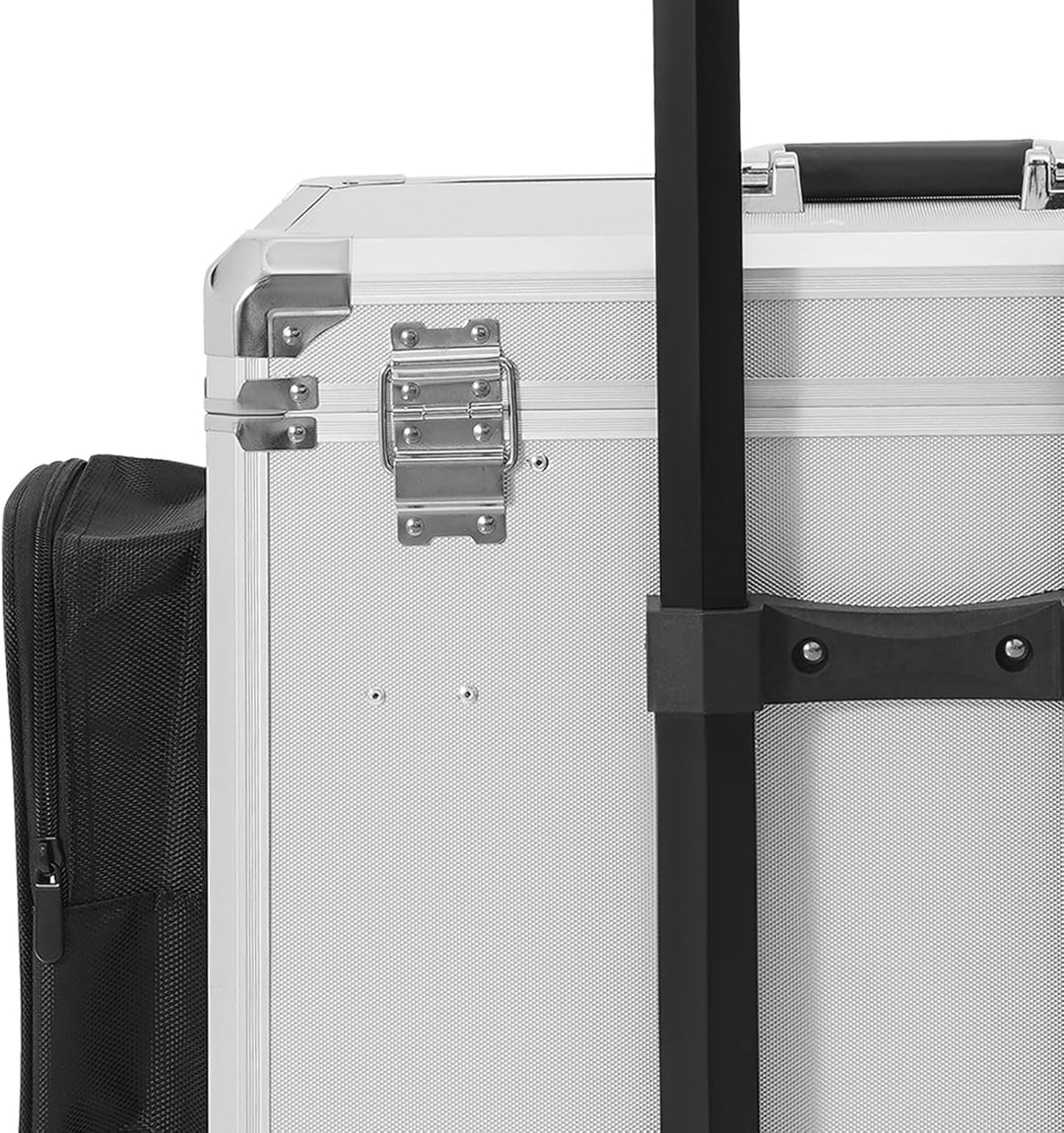 Mobile Fusspflegekoffer Höhe 91cm Grosse Kapazität Fusspflege Trolley Kosmetikkoffer Multikoffer mit