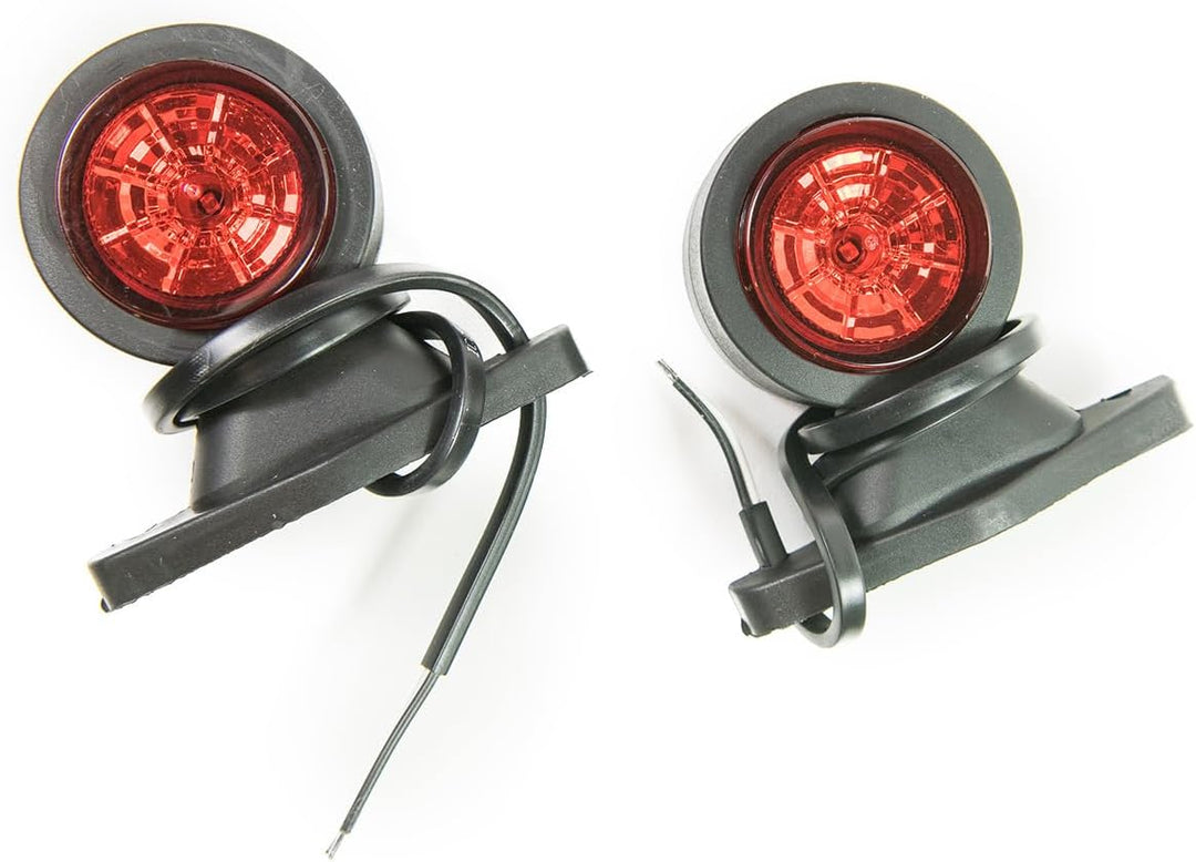 2 x LED Gummi Begrenzungsleuchte Seitenleuchte 12V 24V mit E-Prüfzeichen Positionsleuchte Auto LKW P