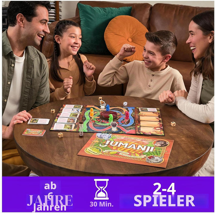Verlag Giochi, Jumanji Das Spiel, das Klassische Abenteuer-Brettspiel für Familien und Kinder ab 8 J