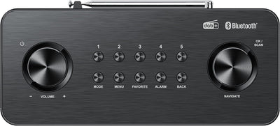 KENWOOD CR-ST80DAB-B Stereo-Kompaktradio (DAB+, UKW, Bluetooth, Line-In, Weckfunktion, Farbe