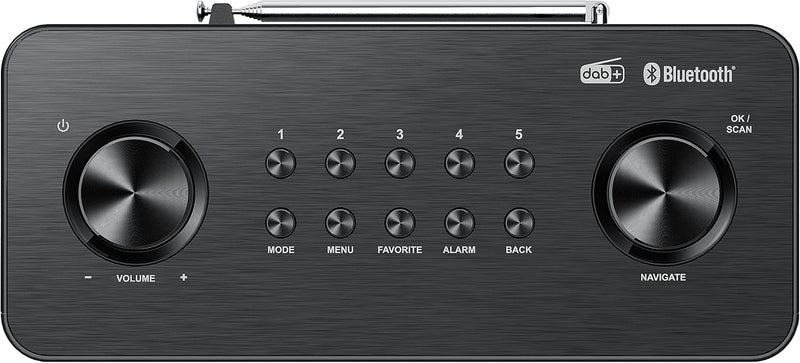 KENWOOD CR-ST80DAB-B Stereo-Kompaktradio (DAB+, UKW, Bluetooth, Line-In, Weckfunktion, Farbe