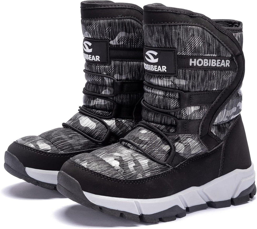 GUBARUN Schneestiefel Jungen Mädchen Winterstiefel Kinder Winter Outdoor Wasserdicht Warme Stiefel 2