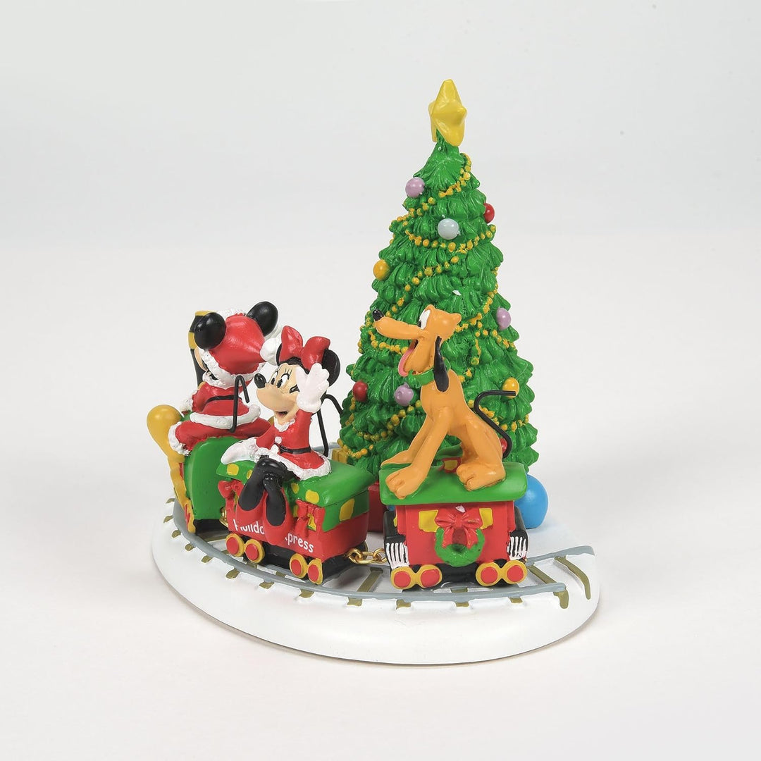 Department 56 Disney Village Miniatur-Ausstellungsstück Mickey's Holiday Express, 12 cm, Mehrfarbig