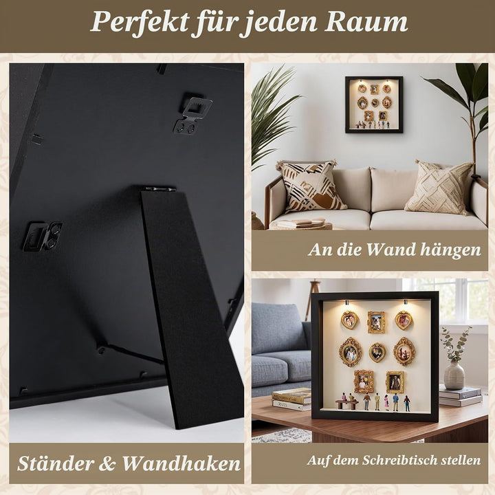 DIY Mini Museum Bilderrahmen Mini Bilderrahmen Vintage Figuren Menschen Museum Mit 8 Mini Goldene Ra