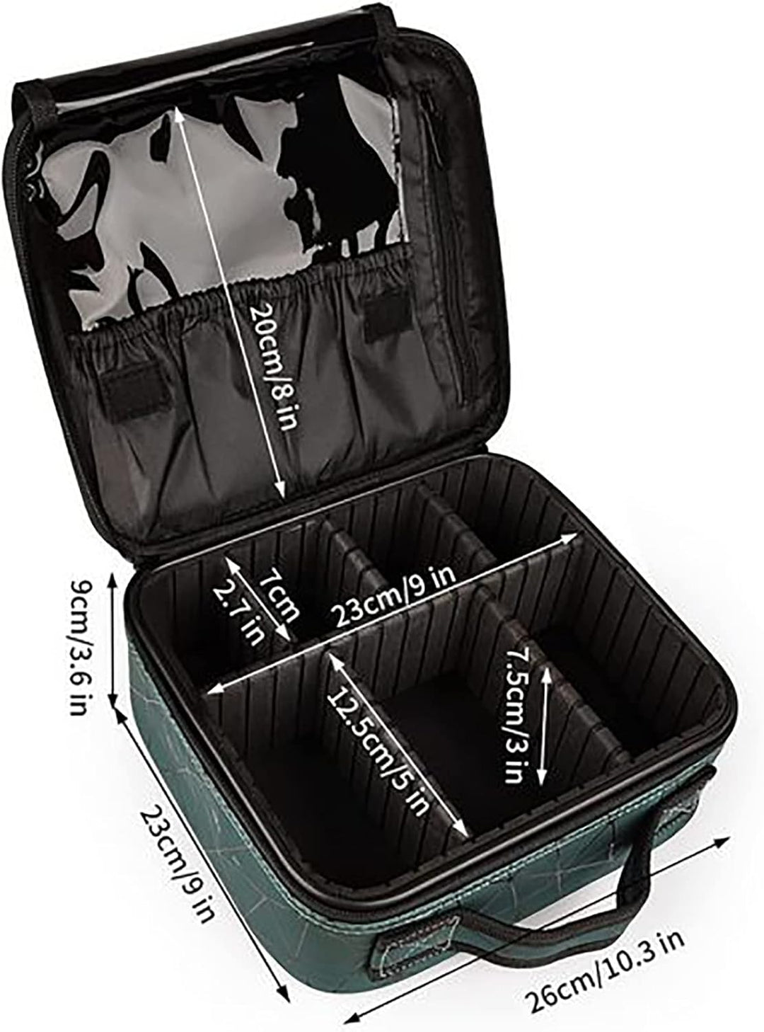 TANTOMI Kosmetiktasche Damen Portable Kosmetikkoffer Damen, Professionelle Make up Tasche Schminktas