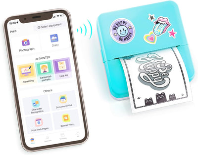 Canal Toys - Photo Creator CLK017- Taschen-Drucker Set für Smartphone mit Markern, Stickern und Ther