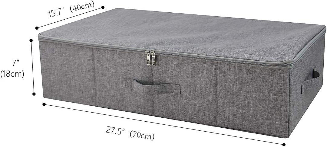 iwill CREATE PRO Faltbare starre Unterbett-Aufbewahrungsbehälter für Kleidung, Schuhe, Decken, Bettd