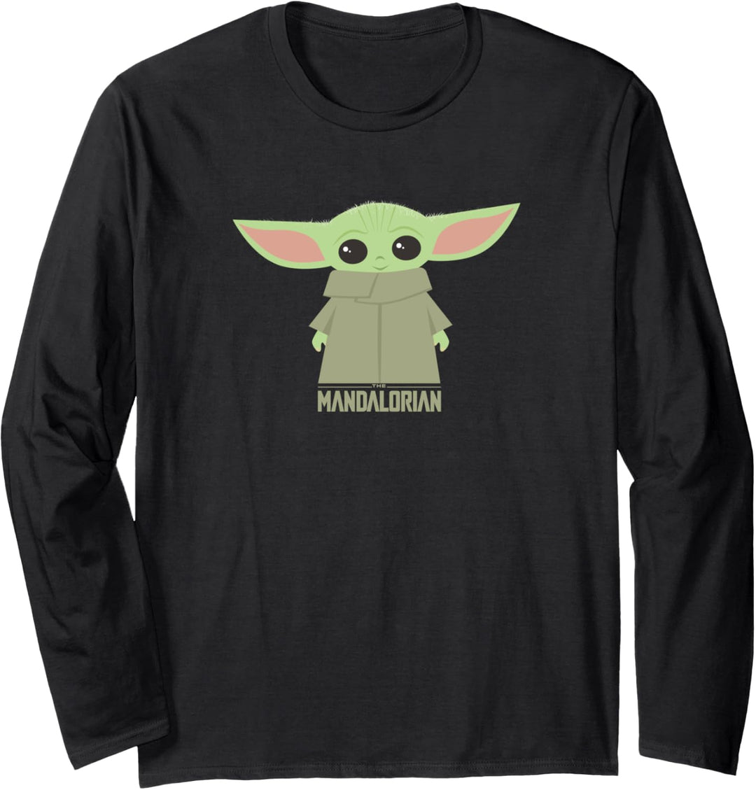 Star Wars The Mandalorian The Child Stance Portrait Langarmshirt