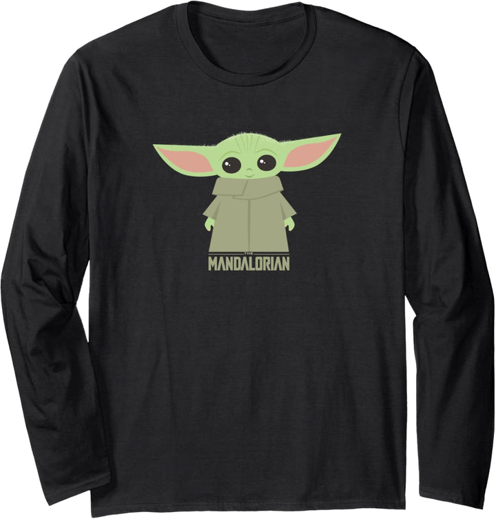 Star Wars The Mandalorian The Child Stance Portrait Langarmshirt
