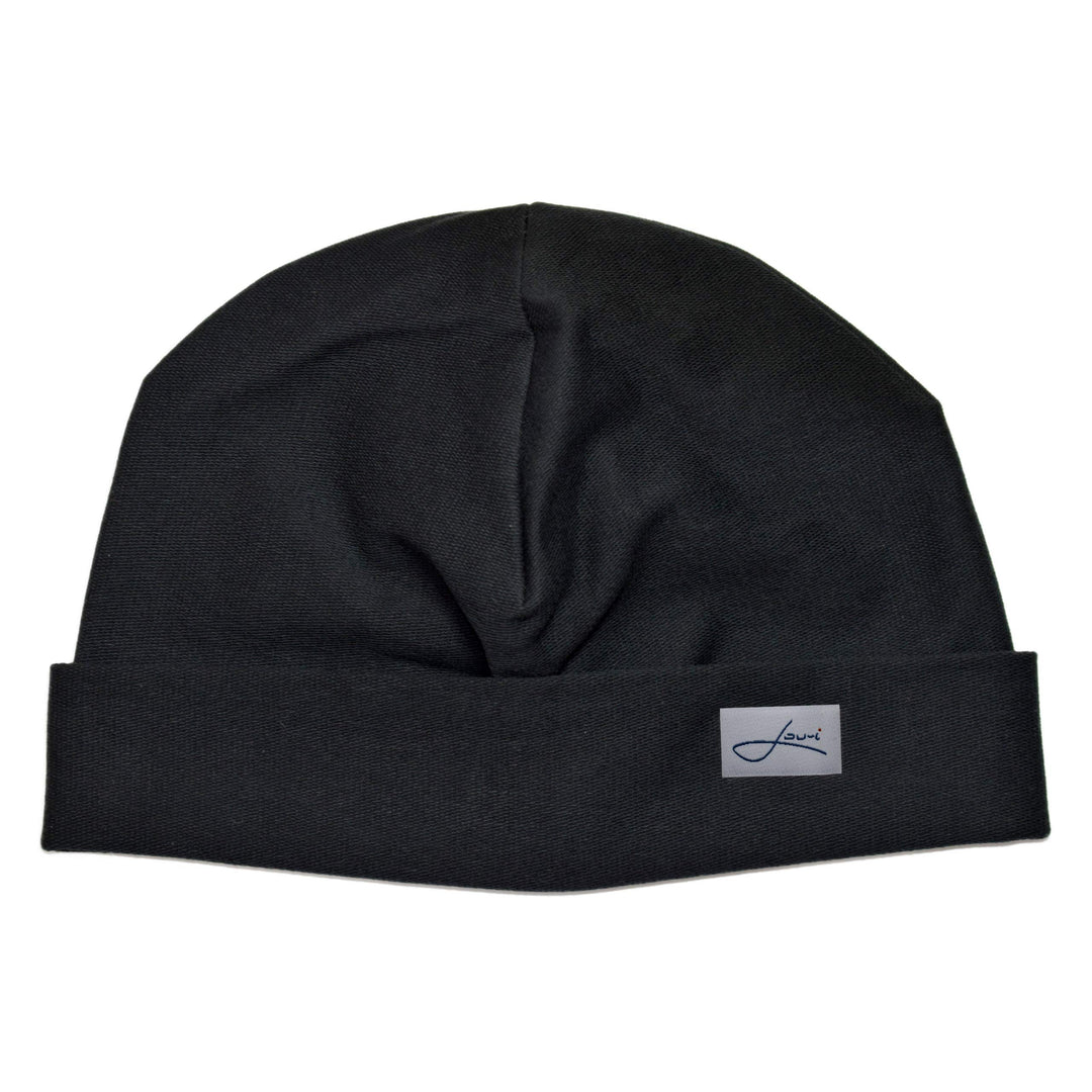 Baumwollmütze schwarz Beanie Made in Germany - Damenmütze & Herrenmütze - Sehr leichte & weiche Somm