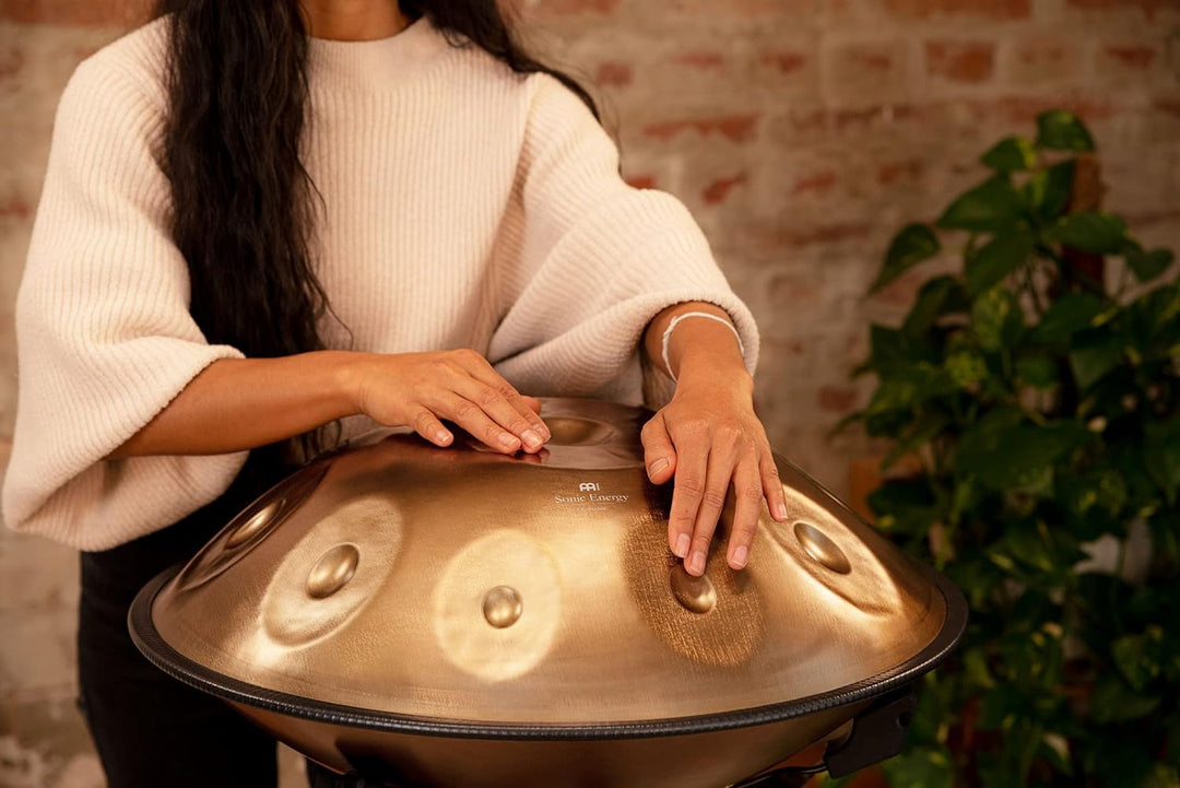 Sonic Energy Sensory Handpan – D Kurd 10 Töne (D3/ A3, Bb3, C4, D4, E4, F4, G4, A4, C5) 440 Hz – für