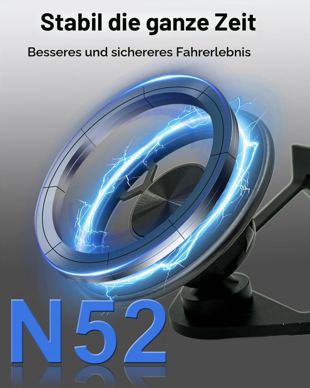 Handyhalterung Auto für Audi A4 B9 A5 F5 2017-2024 mit N52 Starker Magnet 360 Grad einstellbares für