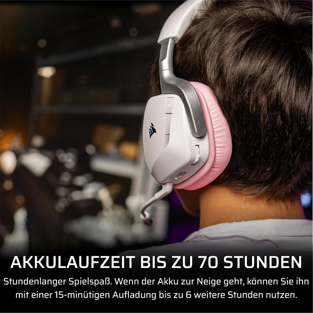 Corsair Void v2 Wireless Gaming-Headset mit Bluetooth für PC, PS5, PS4, Switch & Mobil – Dolby Atmos
