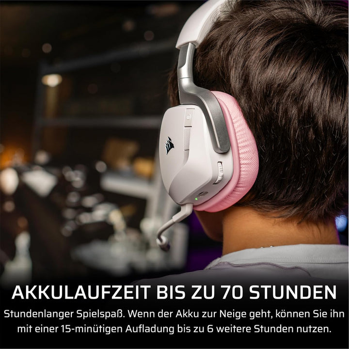 Corsair Void v2 Wireless Gaming-Headset mit Bluetooth für PC, PS5, PS4, Switch & Mobil – Dolby Atmos