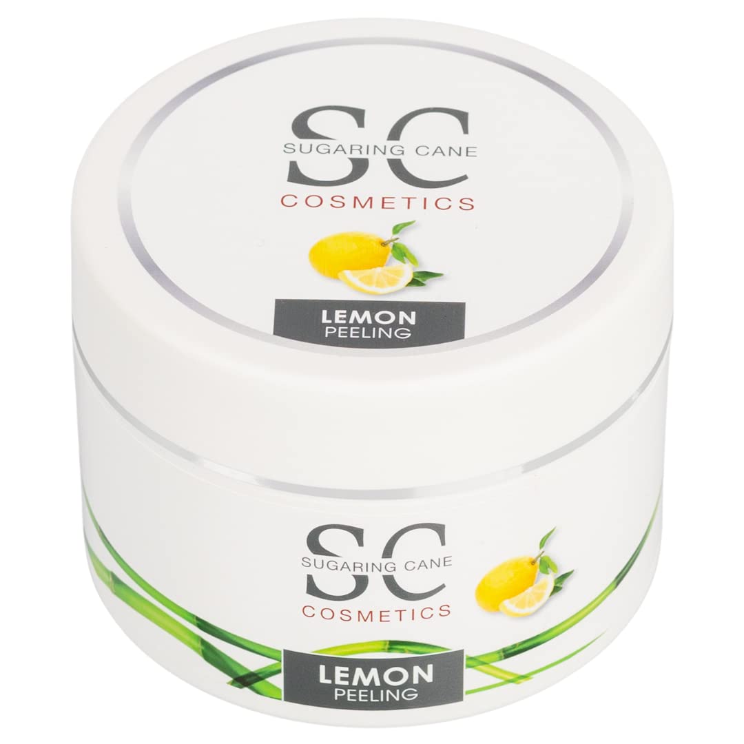 Zucker-Peeling | Sugar Body Scrub ohne Konservierungsmittel | Dusch- & Körperpeeling | Lemon, 200ml