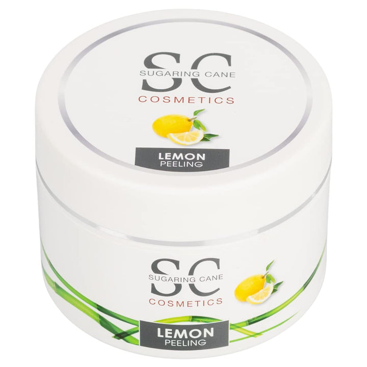Zucker-Peeling | Sugar Body Scrub ohne Konservierungsmittel | Dusch- & Körperpeeling | Lemon, 200ml